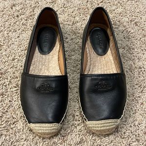 Black COACH espadrilles
